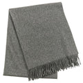 Hermes Cashmere Fringe Large Shawl Scarf Gray