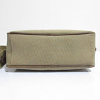 Prada Logo Jacquard Canvas Shoulder Bag Beige — view 5