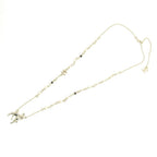 Chanel Pearl CC Logo Bambi Necklace Gold — view 2