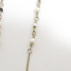 Chanel Pearl CC Logo Bambi Necklace Gold — view 6
