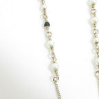 Chanel Pearl CC Logo Bambi Necklace Gold — view 3