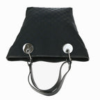 Gucci Shoulder Bag Tote Black Canvas Leather — view 5