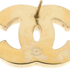 Chanel Earrings CC Logo Gold Black — view 6