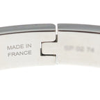 Hermes Mini Click Kelly White Silver Bracelet Bangle — view 5