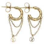 Louis Vuitton Nanogram Hoop Earrings Gold Plated — view 2