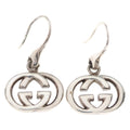 Gucci Interlocking Earrings Hook Silver