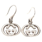 Gucci Interlocking Earrings Hook Silver