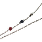 Louis Vuitton Collier LV Iconic Infinity Dot Necklace Pendant Chain Silver — view 5