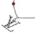 Louis Vuitton Collier LV Iconic Infinity Dot Necklace Pendant Chain Silver