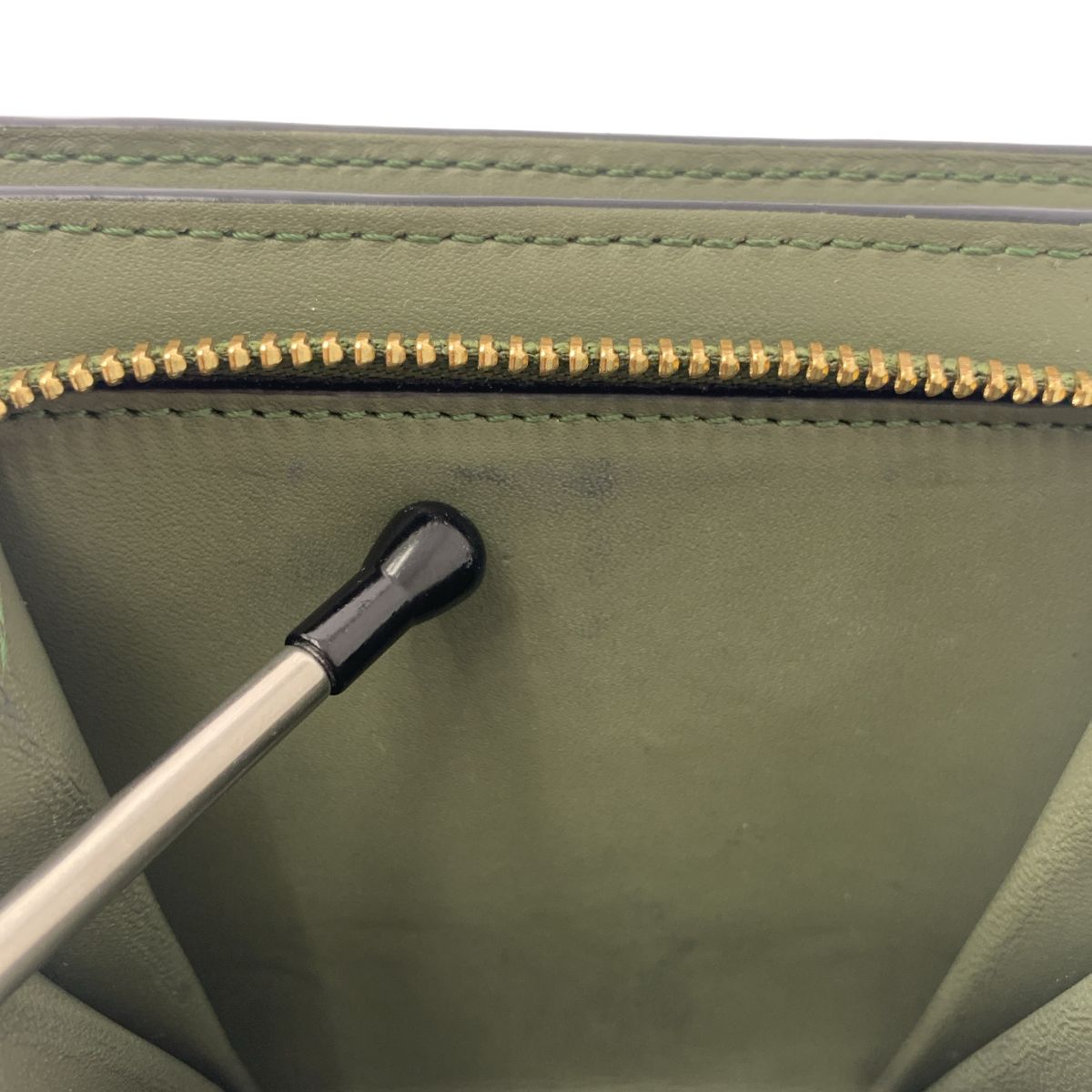 Loewe Repeat Anagram Zip Wallet Green — view 8