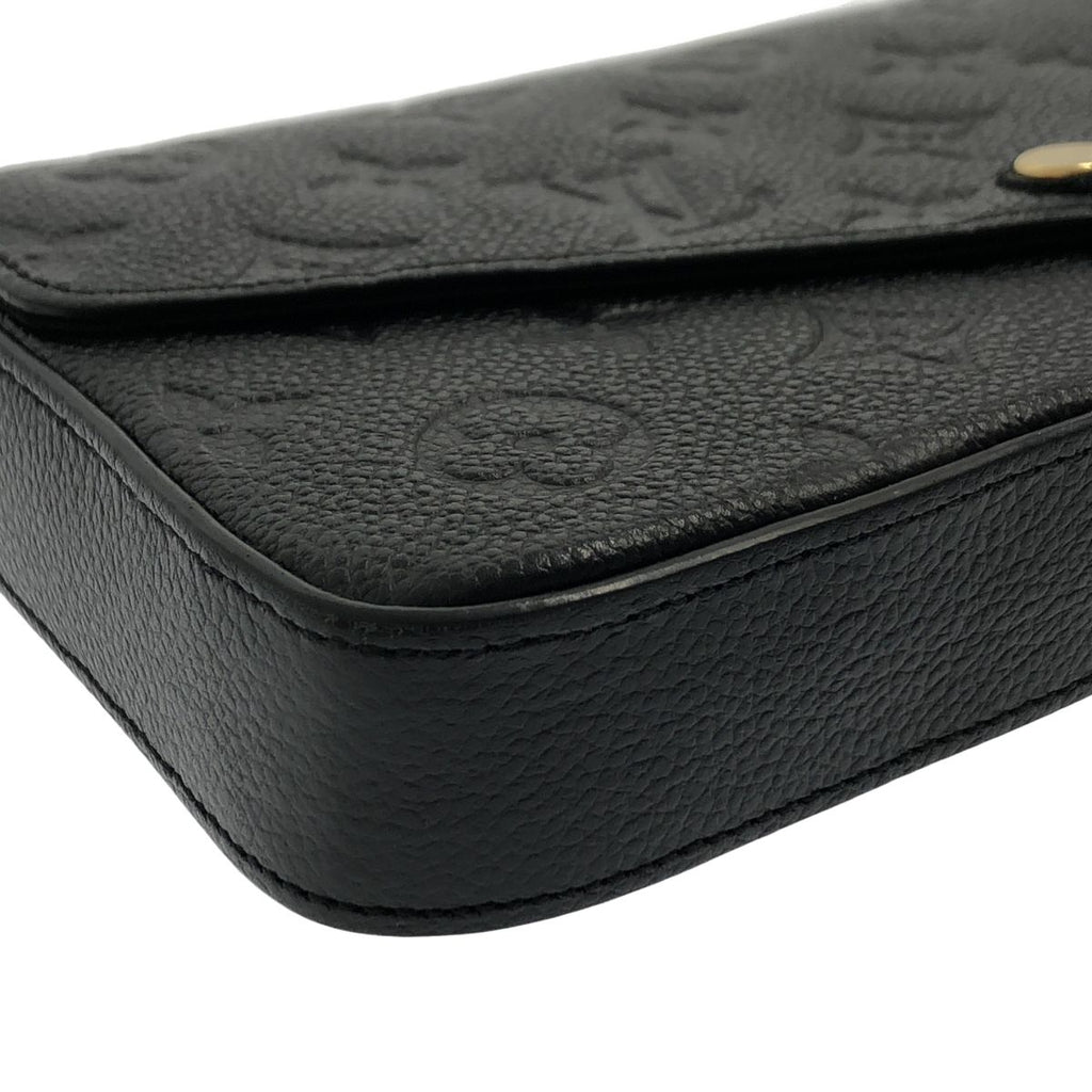 Louis Vuitton Pochette Felicity Monogram Shoulder Bag Black — view 8