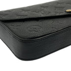Louis Vuitton Pochette Felicity Monogram Shoulder Bag Black — view 8