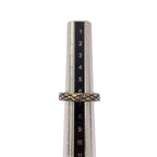 Bottega Veneta Intrecciato Ball Ring Silver Light Pink