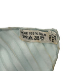 Hermes Neige D'antan Last Year's Snow Pleated Silk All Over Pattern Scarf Blue — view 4