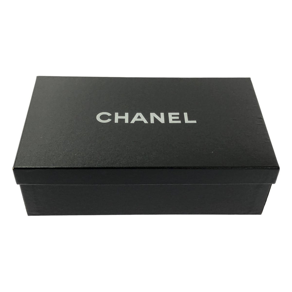Chanel Leather CC Logo Quilted Flat Shoes 36c Gray Jew — view 7