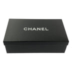 Chanel Leather CC Logo Quilted Flat Shoes 36c Gray Jew — view 7