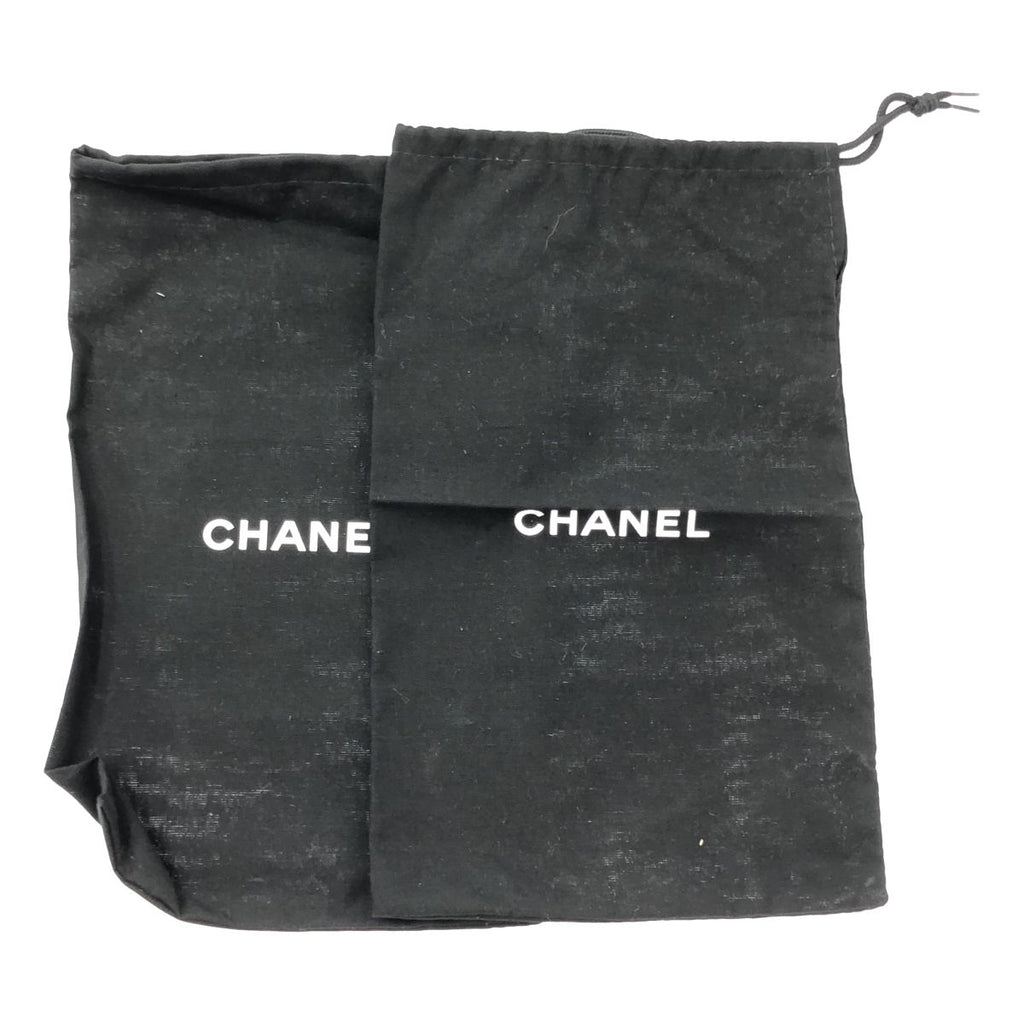 Chanel Leather CC Logo Quilted Flat Shoes 36c Gray Jew — view 9