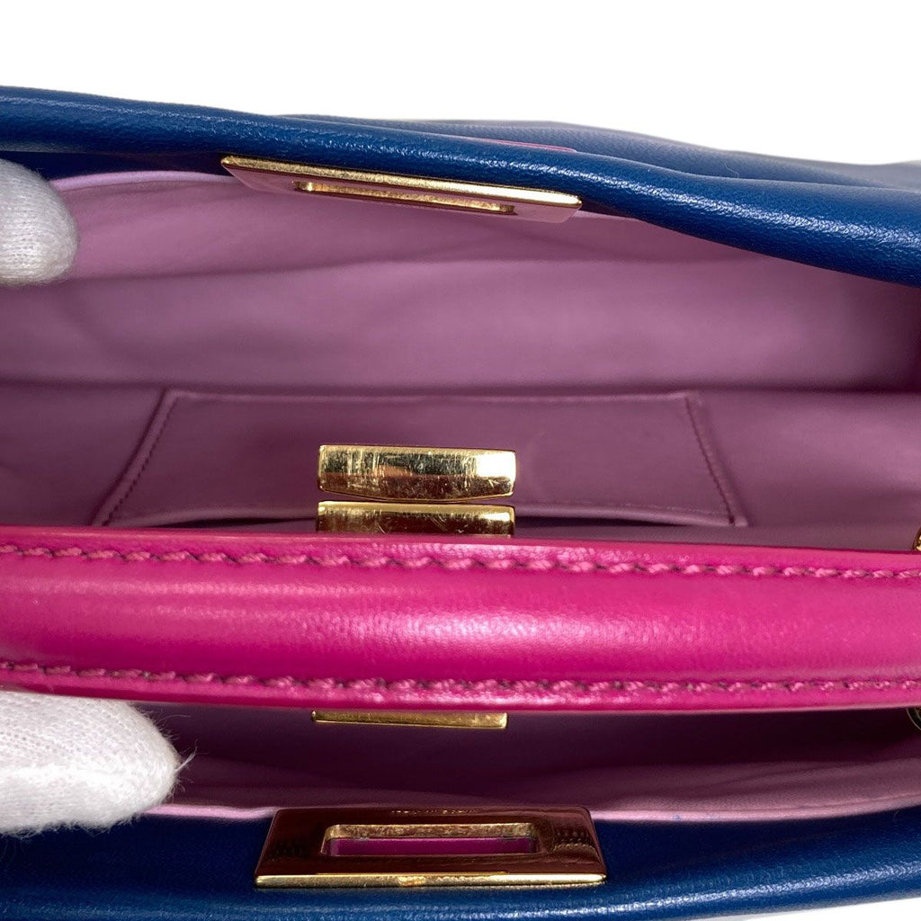 Fendi Peekaboo Mini 2-Way Handbag Calf — view 5