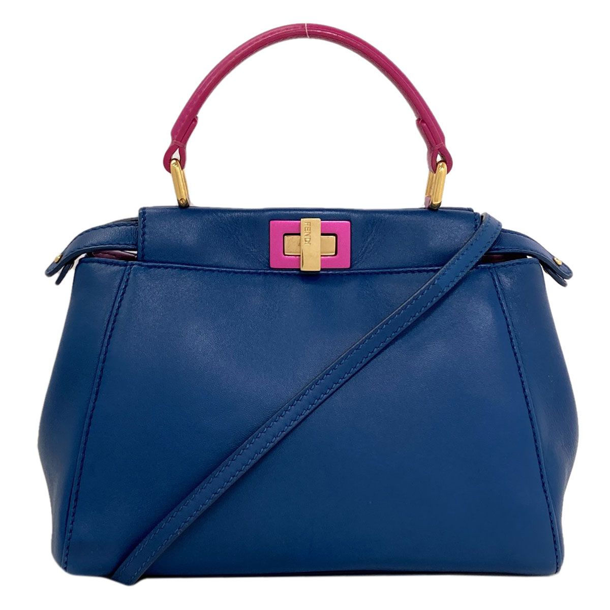 Fendi Peekaboo Mini 2-Way Handbag Calf