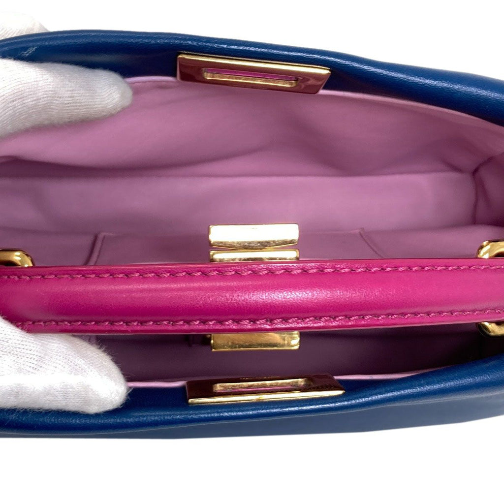 Fendi Peekaboo Mini 2-Way Handbag Calf — view 6