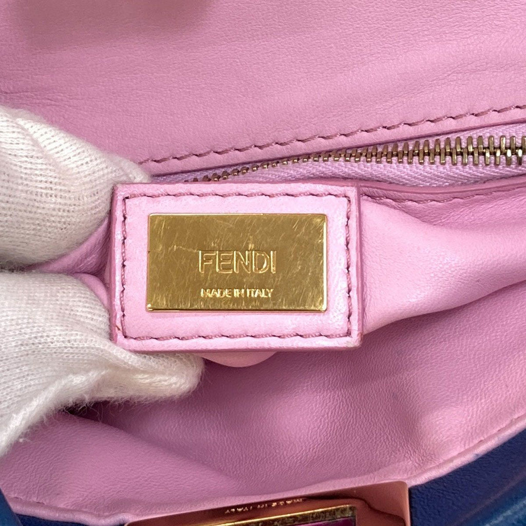 Fendi Peekaboo Mini 2-Way Handbag Calf — view 7