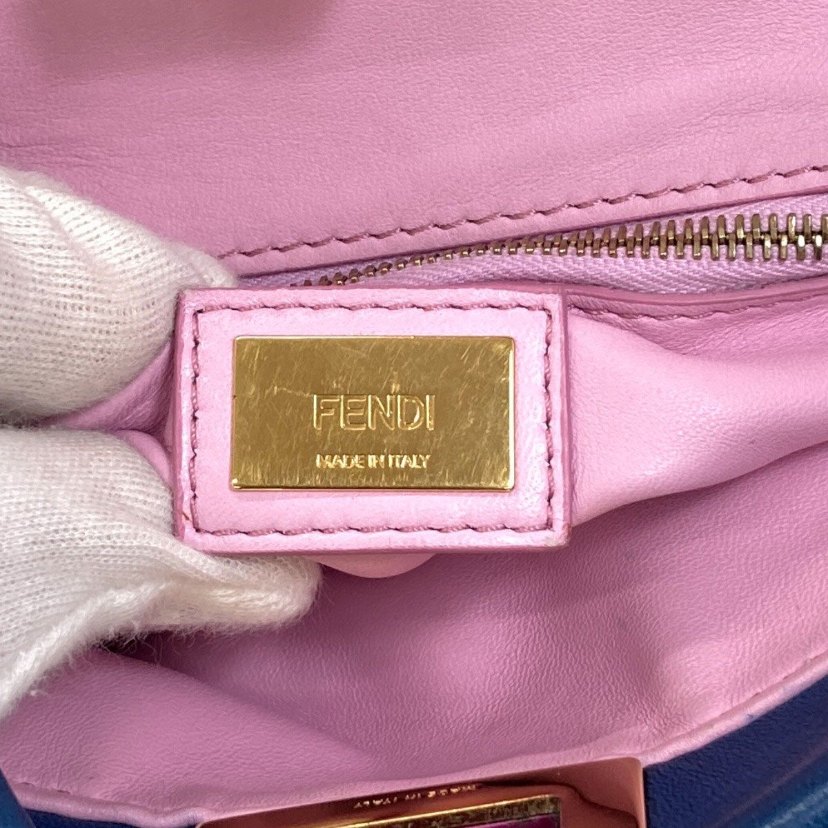 Fendi Peekaboo Mini 2-Way Handbag Calf — view 7