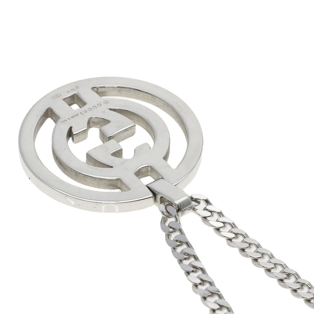 Gucci Interlocking Necklace Silver — view 2