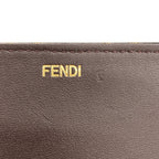 Fendi Peekaboo Icy Plaid Pattern 2-Way Handbag Canvas — view 7