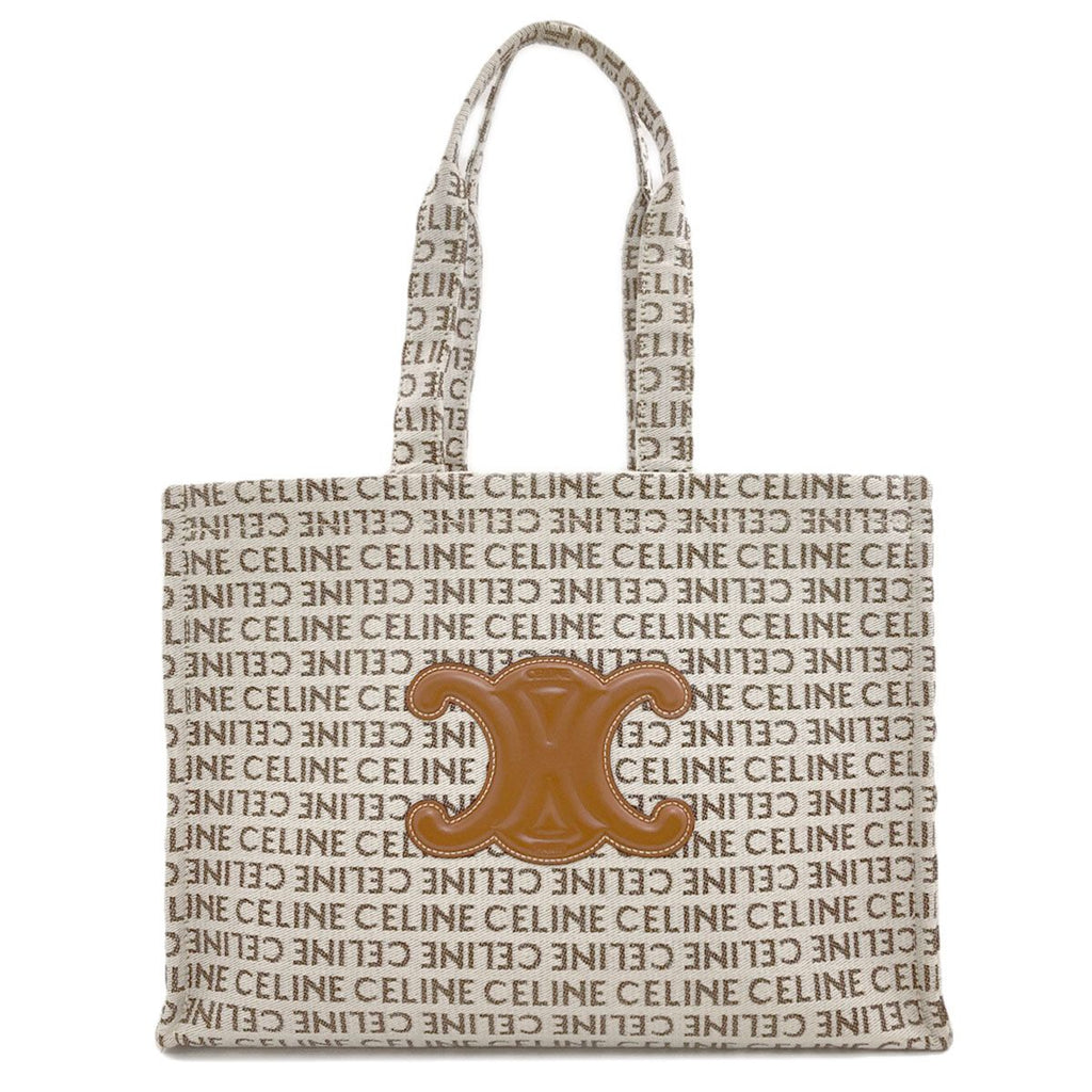 Celine Cabas Thais Large Triomphe Tote Canvas