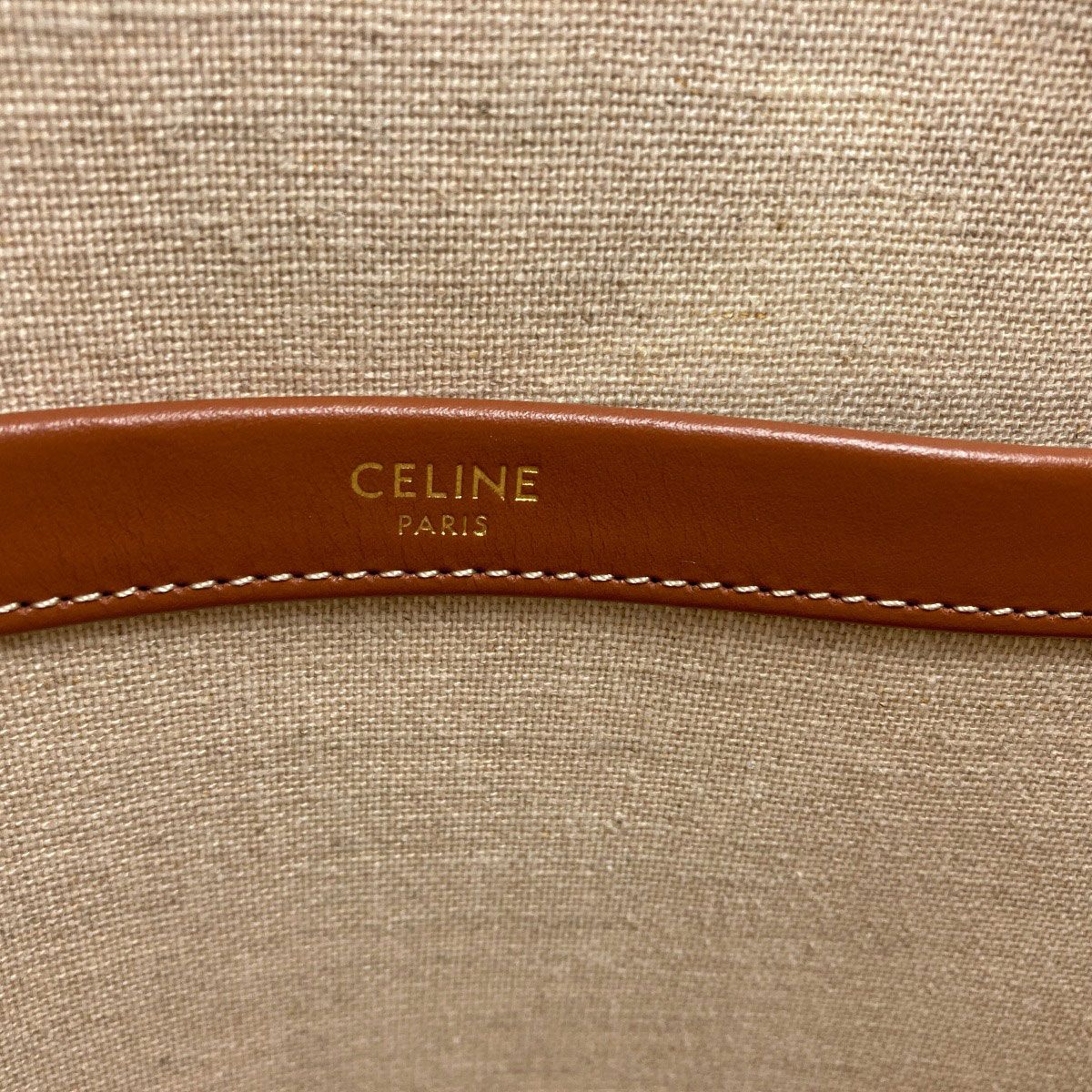 Celine Cabas Thais Large Triomphe Tote Canvas — view 6