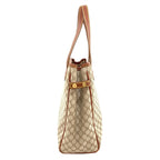 Celine Macadam Pattern Handbag Canvas Leather — view 3
