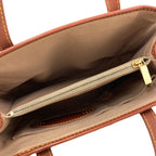 Celine Macadam Pattern Handbag Canvas Leather — view 5