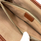 Celine Macadam Pattern Handbag Canvas Leather — view 9