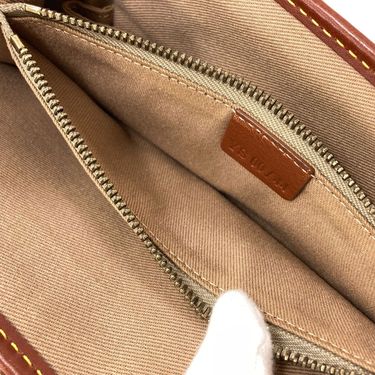 Celine Macadam Pattern Handbag Canvas Leather — view 9