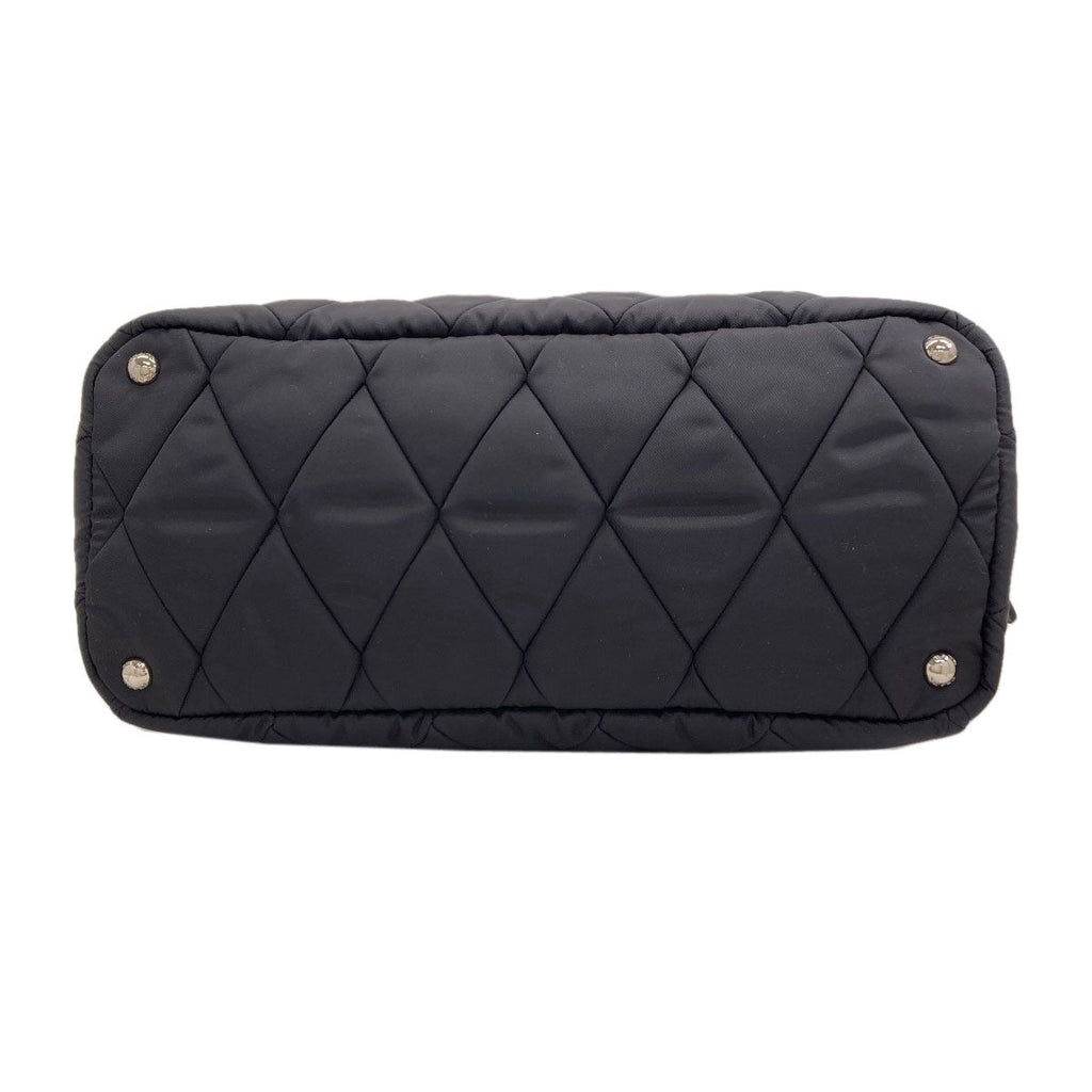 Prada Quilted Logo Tote Nylon — view 4