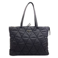 Prada Quilted Logo Tote Nylon