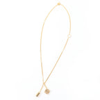 Loewe Anagram Cube Chain Necklace Pendant Gold — view 3