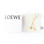 Loewe Anagram Cube Chain Necklace Pendant Gold — view 2