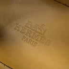 Hermes Moccasins Icon Silver Kelly Leather Loafers Black — view 9
