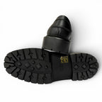 Hermes Moccasins Icon Silver Kelly Leather Loafers Black — view 6