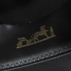Hermes Gold Chaine D'ancre Beaver Felt Hat Black 57 — view 8