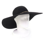 Hermes Gold Chaine D'ancre Beaver Felt Hat Black 57