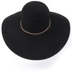 Hermes Gold Chaine D'ancre Beaver Felt Hat Black 57 — view 4