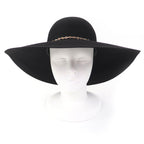 Hermes Gold Chaine D'ancre Beaver Felt Hat Black 57 — view 2