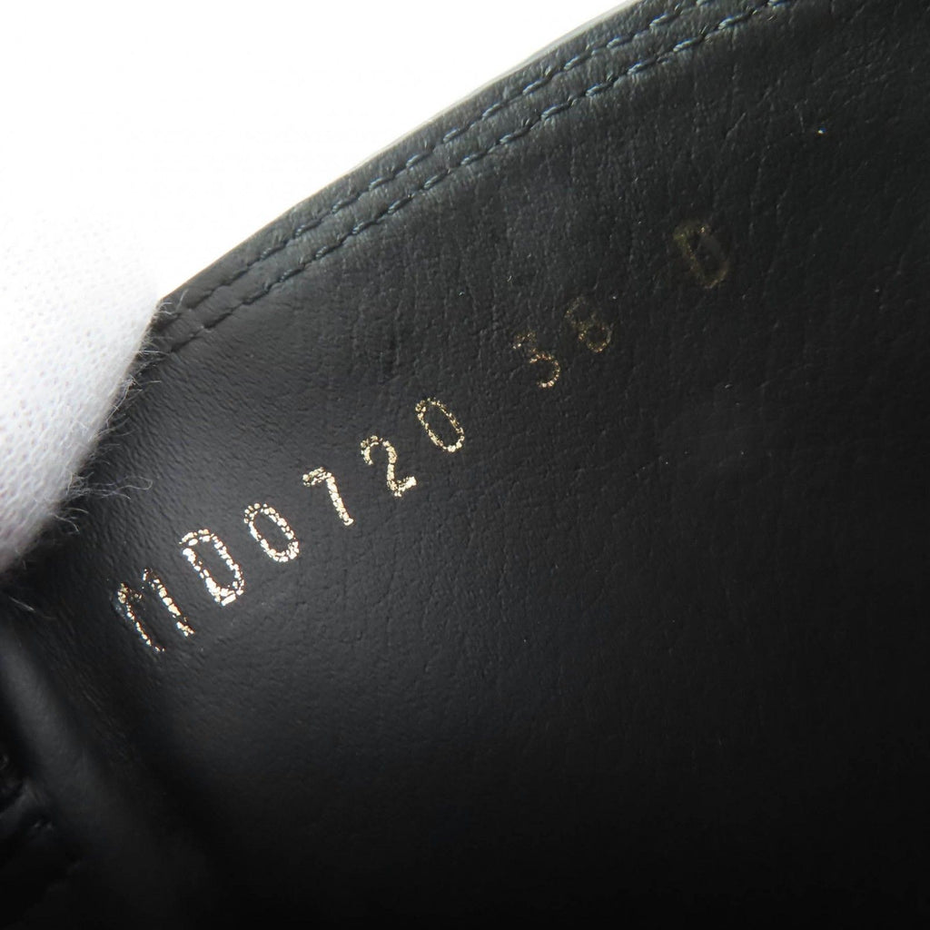 Dior Empreinte Leather Short Boots Black Gold — view 9