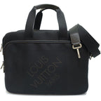 Louis Vuitton Associe GM Handbag 2-Way Damier Jean Canvas Silver