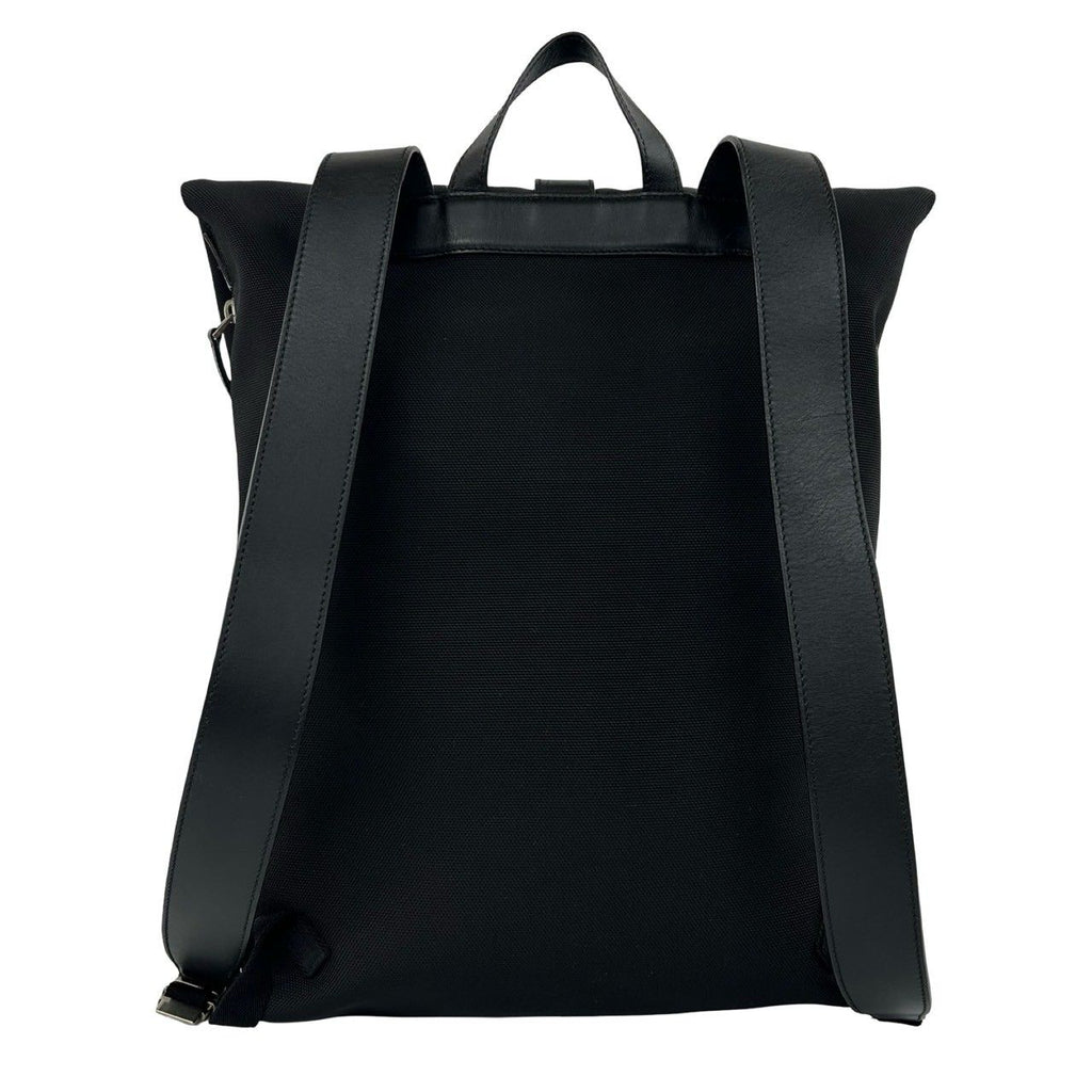 Gucci Sherry Line Web Canvas Leather Backpack Black — view 3