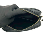 Celine Cles Small Camera Bag Leather Pochette Crossbody Black — view 9