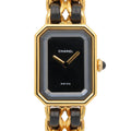 Chanel Watch Premier L Black Leather