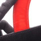 Chanel Tote Coco Mademoiselle Choco Bar Black Red White Patent Leather Handbag — view 6